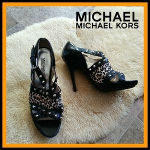 Michael Kors Cowhide & Leather Heels